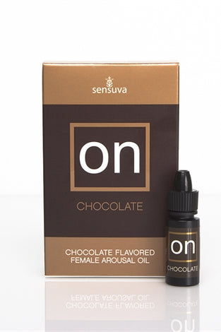 On Chocolate Flavored Female Arousal Oil - .17 Oz. - Large Box SEN-VL174L
