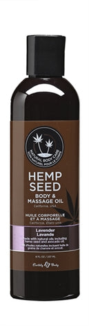 Hemp Seed Massage and Body Oil - Lavender - 8 Fl. Oz./ 237ml EB-MAS006