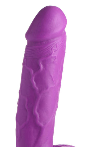 Pop Pecker 8.25 Inch Dildo With Balls - Purple POPP-AG768-PUR