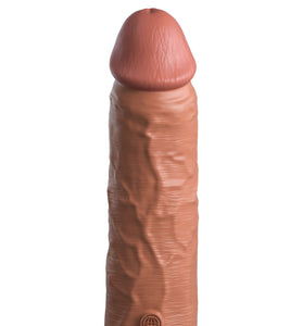 King Cock Elite 8 Inch Silicone Dual Density Cock  - Tan PD5772-22
