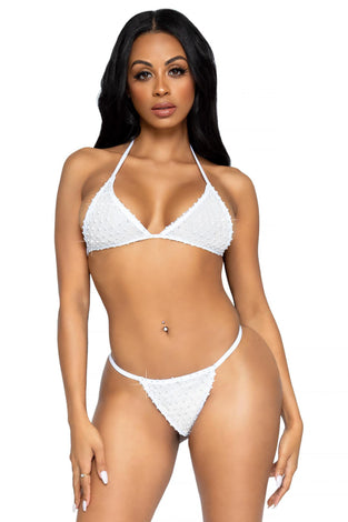 2 Pc Tempest Bikini Set - White- One Size LA-81636WHTOS