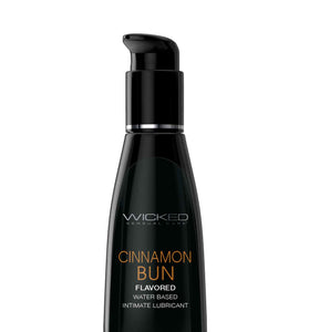 Aqua Cinnamon Bun Flavored Water Based Intimate  Lubricant - 4 Fl. Oz. WS-90344