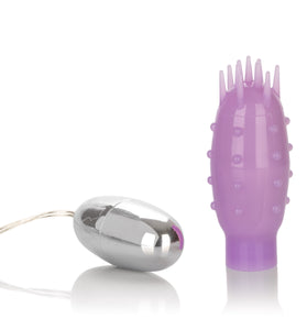 Silicone Slims Vibrating Nubby Bullet - Purple SE1132142