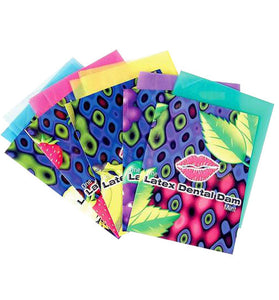 Lixx Latex Dental Dams - 100 Piece Box - Assorted Flavors GPC-LBAU