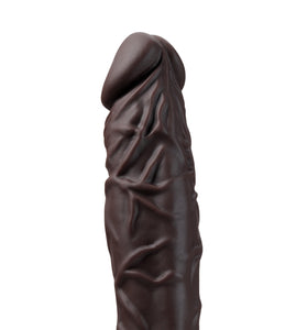 Dr. Skin Silicone - Dr. Richard - 9 Inch Vibrating Dildo - Brown BL-12336
