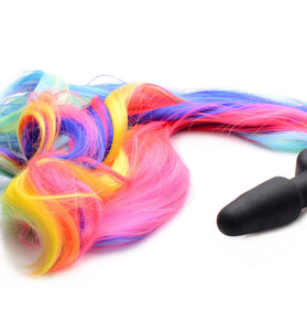 Rainbow Pony Tail Anal Plug TZ-AF641