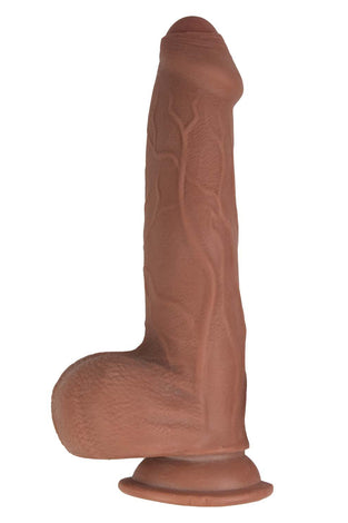 Real Cock Dual Layered Sliders Uncut 9 Inch -  Brown NW3066-2