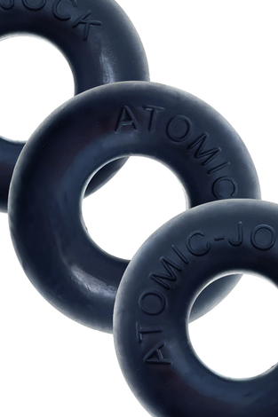 Ringer Cockring 3 Pack - Small - Night Black OX-1324-NGT
