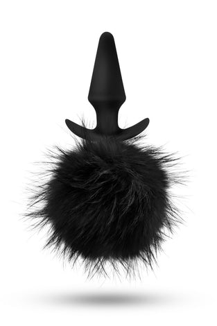 Temptasia - Bunny Tail Pom Plug - Black BL-59215