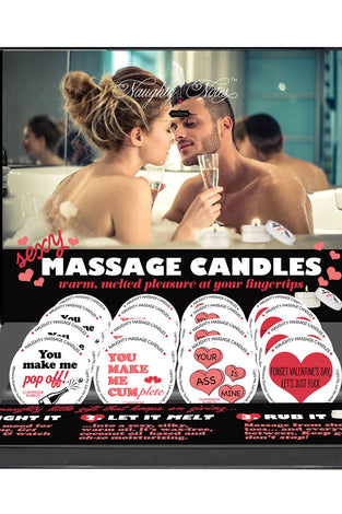 Naughty Notes Candle Prepack Vday Display KS14350