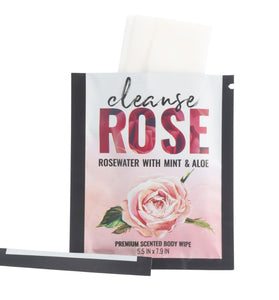 Alchemy Cleanse Rosewater Body Wipes 16 Ct Display AM-536951P