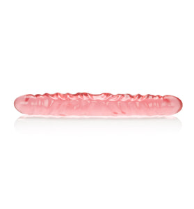 Translucence 12 Inches Veined Double Dong - Pink SE0281402