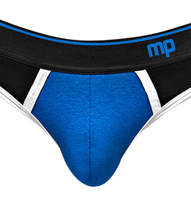 Retro Sport Panel Thong - L/ XL - Black/ Blue MP-414265RBLX