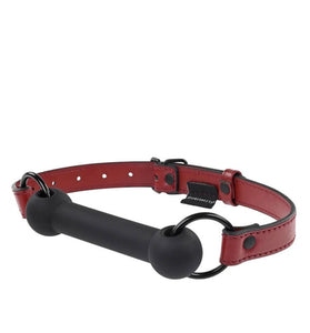 Saffron Silicone Bit Gag - Black/red SS48021