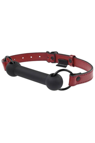 Saffron Silicone Bit Gag - Black/red SS48021