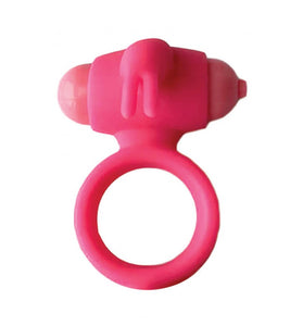 Wet Dreams - Bunny Rush Cock Ring Rabit Ears With  Turbo Motor - Pink HTP3265