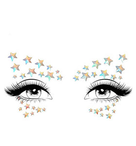Celeste Glow in the Dark Face Jewels Sticker LA-EYE045