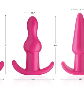 Thrill Trio Anal Plug Set - Pink FR-AG293-PINK