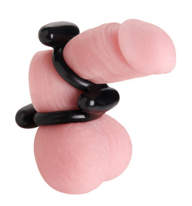 Dual Stretch to Fit Cock and Ball Ring TV-AE180