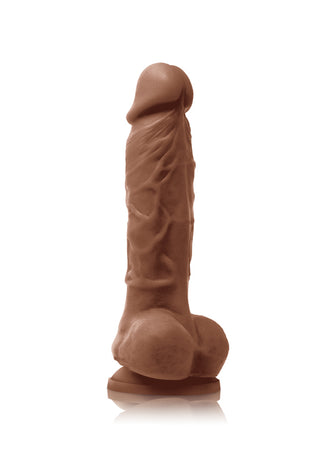 Colours - Pleasures - 5 Inch Dildo - Brown NSN-0405-12