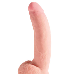 King Cock Plus Triple Density 10 Inch Cock With Balls - Flesh PD5721-21