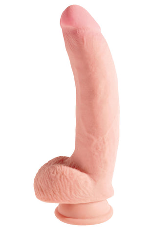 King Cock Plus Triple Density 10 Inch Cock With Balls - Flesh PD5721-21