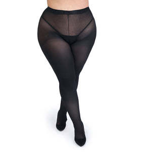 Fifty Shades of Grey Captivate Spanking Pantyhose - Curve Size - Black LHR-80298