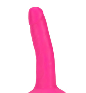 Neo Elite - 6 Inch Silicone Dual Density Cock - Neon Pink BL-54500
