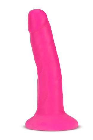 Neo Elite - 6 Inch Silicone Dual Density Cock - Neon Pink BL-54500