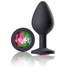 Cloud 9 Novelties Gems Jeweled Silicone Anal Plug  - Medium WTC304