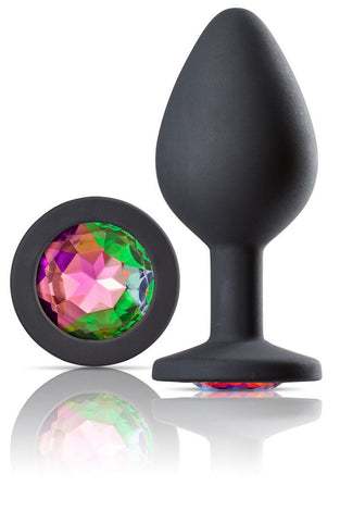 Cloud 9 Novelties Gems Jeweled Silicone Anal Plug  - Medium WTC304