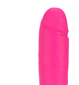 Neo - 10 Inch Dual Density Dildo - Neon Pink BL-34530