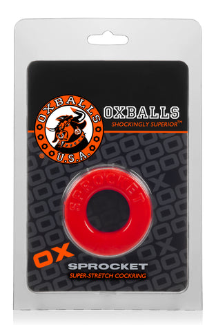 Sprocket Cockring Atomic Jock - Red OX-AJ1043-RED