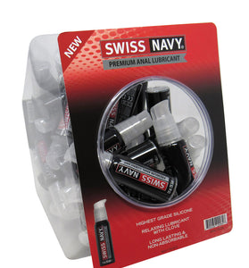 Swiss Navy Silicone Based Anal - 50 Count Bowl - 1 Oz. Bottles MD-SN50ALFISH