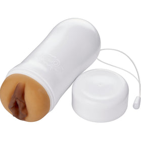 Pleasure Pussy Pocket Stroker Water Activated -  Tan WTC418