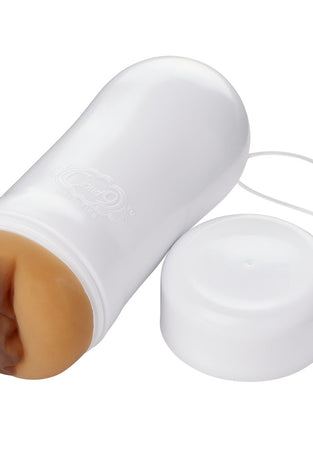 Pleasure Pussy Pocket Stroker Water Activated -  Tan WTC418