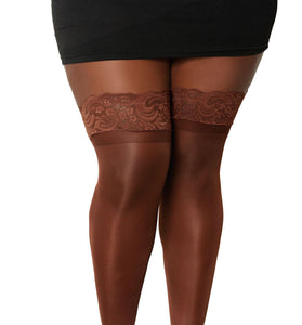 Lace Top Thigh High - Queen Size - Espresso DG-0005ESPQ