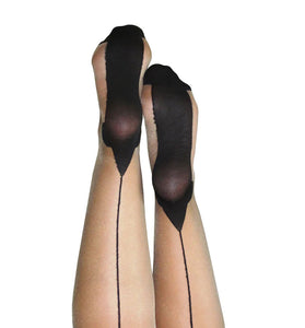 Ruby - Cuban Heel Thigh High - Size D - Nude KX-1318D-NUD-D