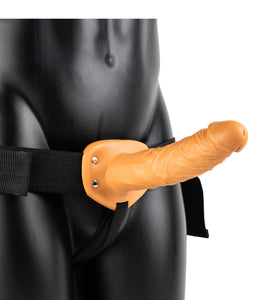 Hollow Strap-on Without Balls 8 Inch - Tan SH-REA136TAN