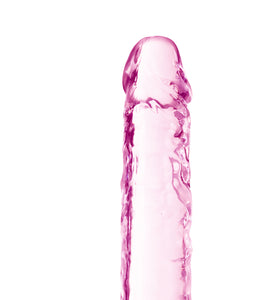 Naturally Yours - 7 Inch Crystalline Dildo - Rose BL-51600