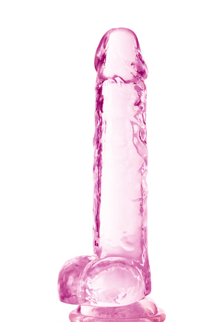 Naturally Yours - 7 Inch Crystalline Dildo - Rose BL-51600