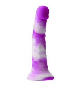 Colours - Pleasures - Yum Yum 8 In. Dildo - Purple NSN-0407-45