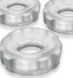 Super Huj - 3-Pack Cockrings - Clear Ice HUJ-137-CLRICE