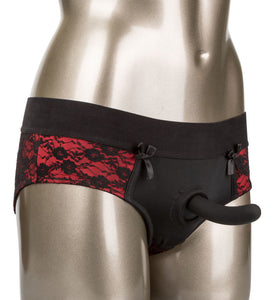 Scandal Crotchless Pegging Panty Set - S/m SE2712563