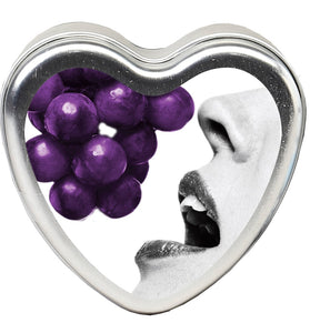 Edible Heart Candle - Grape - 4 Oz. EB-HSCK007
