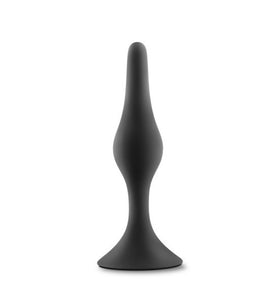 Anal Adventures Platinum - Silicone Beginner Plug  - Small - Black BL-21615