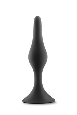Anal Adventures Platinum - Silicone Beginner Plug  - Small - Black BL-21615