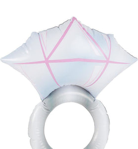 Silver Inflateable Diamond Ring 50cm FV-27355