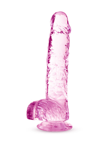 Naturally Yours - 6 Inch Crystalline Dildo - Rose BL-51700
