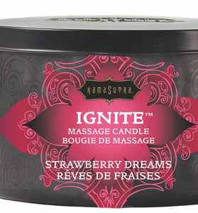Ignite Strawberry Dreams Massage Candle - 6 Oz. KS10228